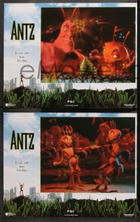 9g044 ANTZ 8 LCs 1998 Woody Allen, computer animated insects, every ant has his day!