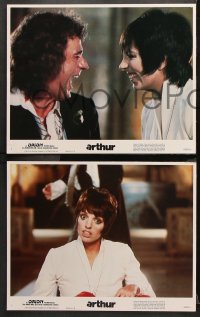 9g049 ARTHUR 8 LCs 1981 wacky alcoholic Dudley Moore, Liza Minnelli, John Gielgud!