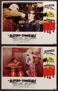 9g050 ASTRO-ZOMBIES 8 LCs 1968 Ted V. Mikels, psycho killer + sexy Tura Santana, complete set!