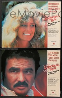 9g007 CANNONBALL RUN 12 int'l LCs 1981 Burt Reynolds, Farrah Fawcett, Roger Moore, different!