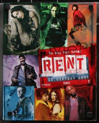 9g019 RENT 10 LCs 2005 Anthony Rapp, Adam Pascal, Rosario Dawson, Broadway musical!