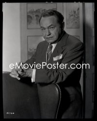 9h051 EDWARD G. ROBINSON camera original 8x10 negative 1940s close portrait in suit & tie!