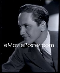 9h056 FREDRIC MARCH camera original 8x10 negative 1930s the Paramount leading man in suit & tie!