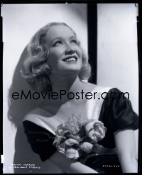 9h071 MIRIAM HOPKINS camera original 8x10 negative 1940s Paramount studio portrait smiling!