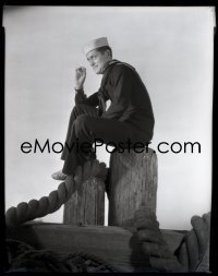 9h079 ROBERT MONTGOMERY camera original 8x10 negative 1940s portrait in sailor suit by Hurrell!