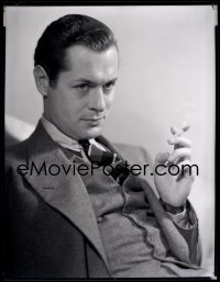 9h077 ROBERT MONTGOMERY camera original 8x10 negative 1930s Hurrell portrait of the MGM leading man!