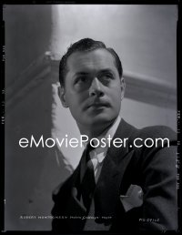 9h078 ROBERT MONTGOMERY camera original 8x10 negative 1933 White portrait of the MGM leading man!