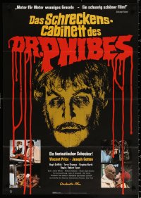 9j206 ABOMINABLE DR. PHIBES German 1972 Vincent Price, love means never having to say you're ugly!