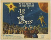 9k003 12 TO THE MOON TC 1960 land on the moon with the first intrepid astronauts, cool sci-fi image!