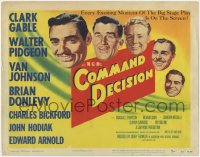 9k040 COMMAND DECISION TC 1948 Clark Gable, Walter Pidgeon, Van Johnson, Brian Donlevy, John Hodiak