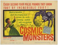 9k043 COSMIC MONSTERS TC 1958 every second your pulse pounds they grow foot by incredible foot!