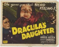 9k061 DRACULA'S DAUGHTER TC R1949 Gloria Holden gives you that WEIRD FEELING, Realart, rare!