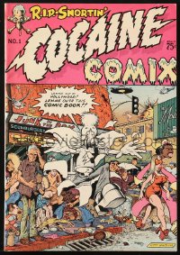 9m070 COCAINE COMIX #1 underground comix 1975 William Stout cover, stories by Chidlaw & DiCaprio!