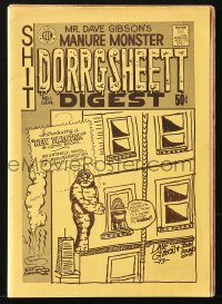 9m074 DORGSHEETT #1 underground comix 1973 Dave Gibson art, a new direction in comic books!