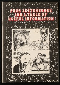 9m077 FOUR SKETCHBOOKS & A TABLE OF USEFUL INFORMATION underground comix 1973 art by Spiegelman!