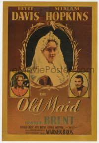 9m007 OLD MAID mini WC 1939 bride Bette Davis, Miriam Hopkins, George Brent, ultra rare!