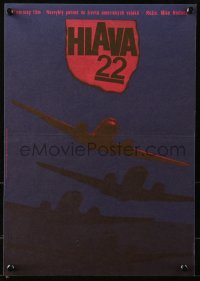 9p026 CATCH 22 Czech 11x16 1973 Mike Nichols, Joseph Heller, different airplane art by Vaca!