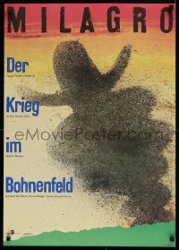 9p047 MILAGRO BEANFIELD WAR East German 23x32 1989 directed by Robert Redford, Ernst art!