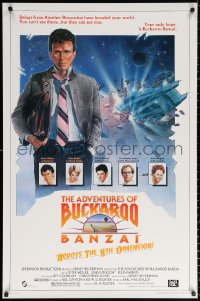 9r427 ADVENTURES OF BUCKAROO BANZAI 1sh 1984 Peter Weller science fiction thriller!