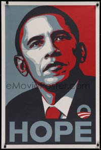 9r008 BARACK OBAMA 24x36 political campaign 2008 official Hope campaign poster, Shepard Fairey art!