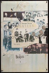 9r031 BEATLES 20x30 music poster 1995 montage with George, Paul, Ringo and John, Anthology 1!