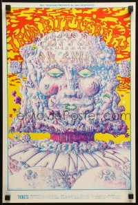 9r037 IRON BUTTERFLY/JAMES COTTON BLUES BAND/A.B. SKHY 14x21 music poster 1969 Lee Conklin art!