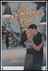 9r080 IT'S A WONDERFUL LIFE #199/455 24x36 art print 2014 art of Stewart & Reed by Laurent Durieux!