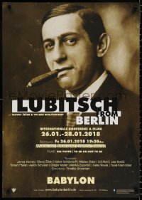 9r028 LUBITSCH FROM BERLIN 23x33 German film festival poster 2018 Ernst Lubitsch smoking cigar!