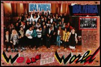 9r041 WE ARE THE WORLD 24x37 music poster 1985 United Support of Artists, Jackson and many more!
