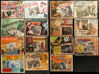 9s040 LOT OF 15 MEXICAN LOBBY CARDS 1950s-1960s scenes from a variety of different movies!