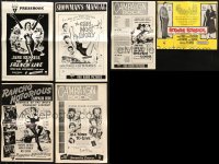 9s068 LOT OF 6 UNCUT RKO PRESSBOOKS 1950s great advertising for a variety of different movies!
