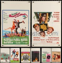 9s060 LOT OF 8 WINDOW CARDS 1960s-1970s great images from a variety of different movies!