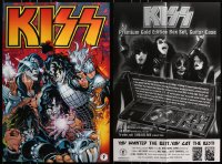 9s034 LOT OF 20 FOLDED 24X36 KISS COMIC BOOK ADVERTISING POSTERS 2002 great art of the rock band!