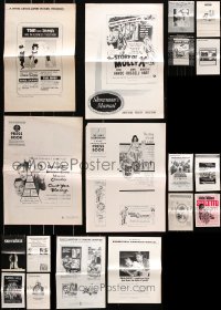 9s064 LOT OF 18 UNCUT PRESSBOOKS 1960s-1980s advertising for a variety of different movies!