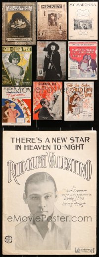 9s058 LOT OF 10 SHEET MUSIC 1910s-1920s a variety of songs from movies & more!