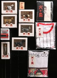 9s001 LOT OF 11 ISLE OF DOGS MOVIE PROMO ITEMS 2018 wonderful figurines, T-shirts & more!