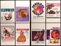 9s035 LOT OF 10 WINDOW CARDS 1960s great images from a variety of different movies!