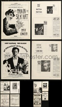 9s063 LOT OF 18 UNCUT PRESSBOOKS AND AD SLICKS 1950s-1970s advertising for a variety of movies!