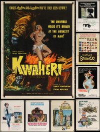 9s023 LOT OF 8 1960S 30X40S 1960s great images from a variety of different movies!