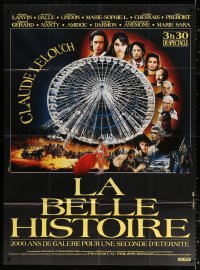 9t558 BEAUTIFUL STORY French 1p 1992 Claude Lelouch's La belle histoire, cool ferris wheel art!