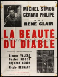9t559 BEAUTY & THE DEVIL French 1p R1960s Michel Simon, Gerard Philipe, directed by Rene Clair!