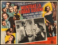 9t327 ASPHALT JUNGLE Mexican LC 1950 Sterling Hayden, Jean Hagen, Marilyn Monroe shown in border!