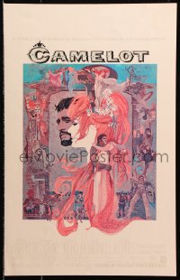 9t024 CAMELOT WC 1968 Peak art of Richard Harris as King Arthur & Vanessa Redgrave as Guinevere!