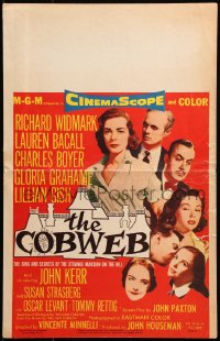 9t030 COBWEB WC 1955 Richard Widmark, Lauren Bacall, Charles Boyer, Gloria Grahame, Lillian Gish