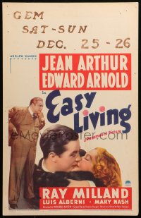 9t041 EASY LIVING WC 1937 Jean Arthur, Edward Arnold, Preston Sturges screwball comedy, rare!