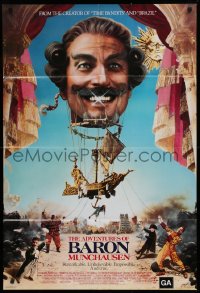9w063 ADVENTURES OF BARON MUNCHAUSEN int'l 1sh 1989 directed by Terry Gilliam, wacky balloon image!