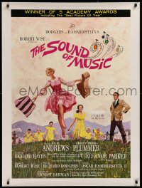 9x181 SOUND OF MUSIC 30x40 1965 classic artwork of Julie Andrews by Howard Terpning!