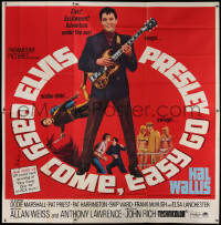 9x021 EASY COME, EASY GO 6sh 1967 different image of scuba diver Elvis Presley & playing guitar!