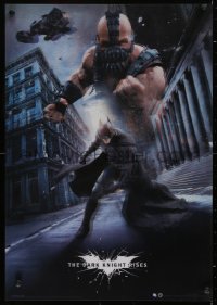 9x007 DARK KNIGHT RISES lenticular 20x27 English commercial 2012 Bale as Batman, Hardy as Bane!