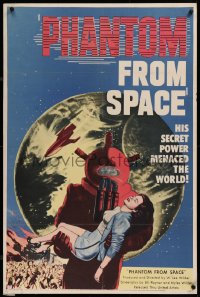 9x032 PHANTOM FROM SPACE 1sh 1953 strange alien visitor, his power menaced the world!
